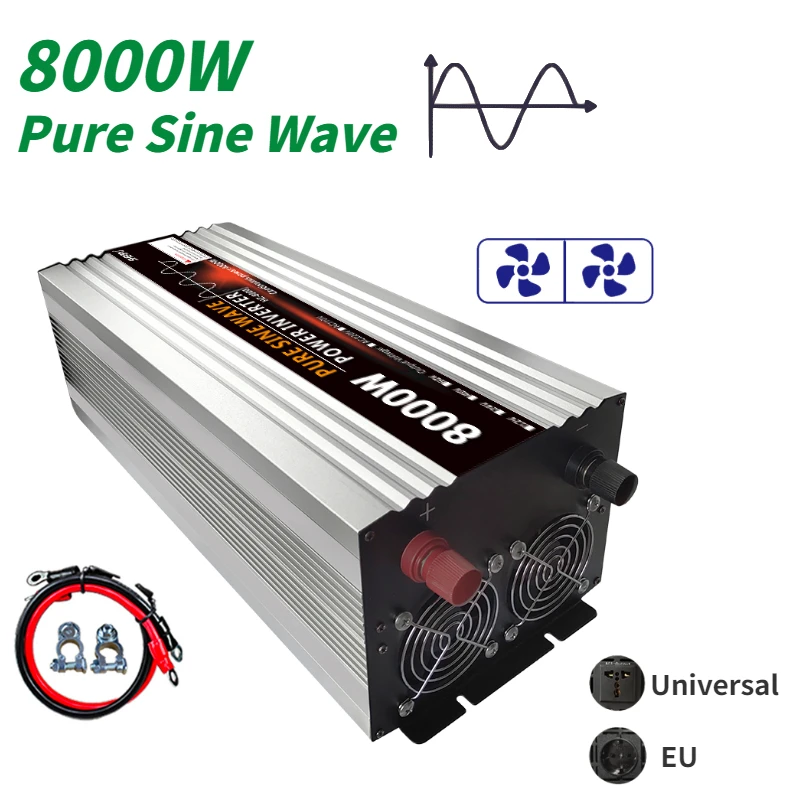 Inverter 48V 8000W Pure Sine Inversor 8000W Inverter 12V 220V Pure Sine Wave 8000W
Inverter 48V 8000W Pure Sine Inversor 8000W Inverter 12V 220V Pure Sine Wave 8000W