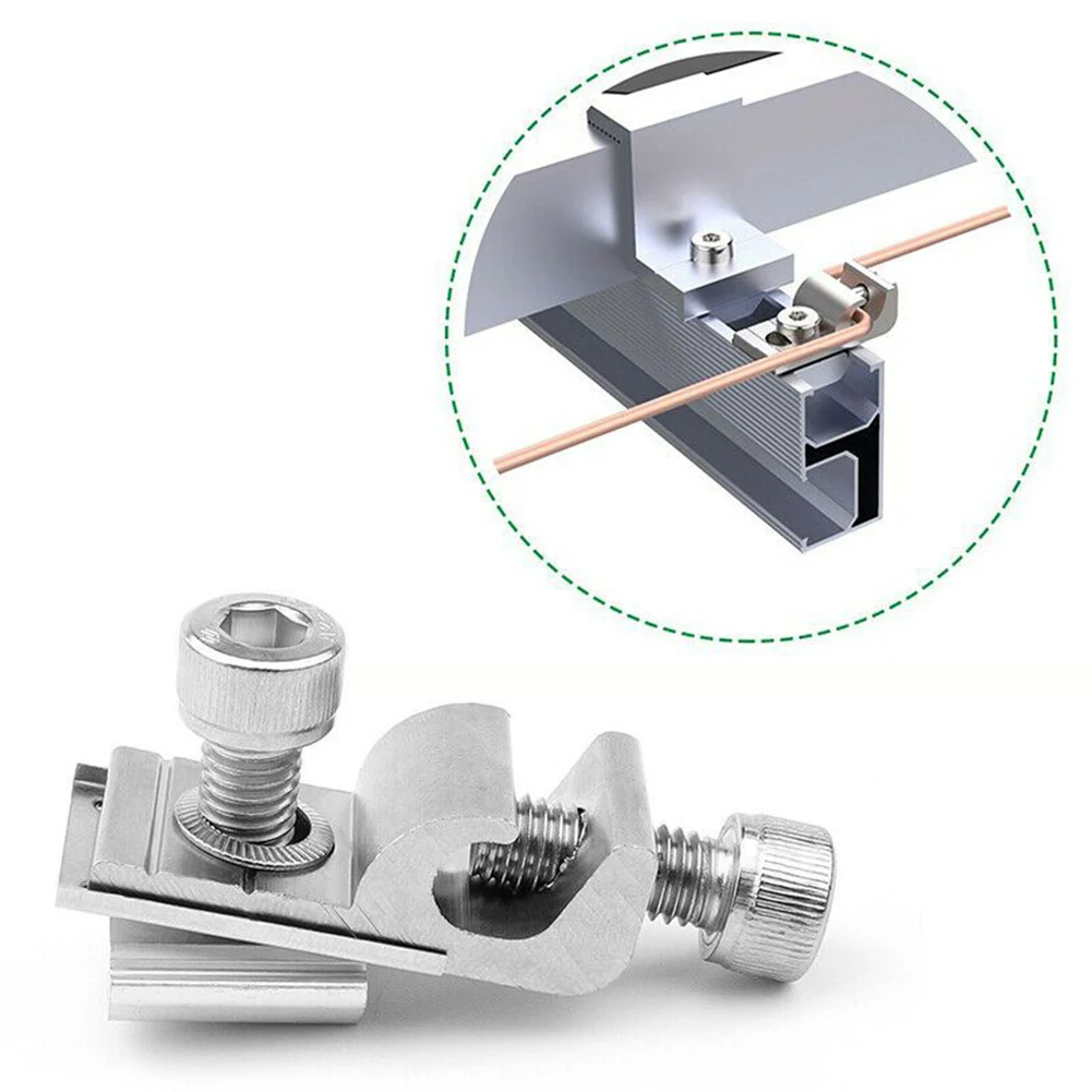 1 Pc Solar Panel Mounting Bracket Clamps Ground Lugs Fasteners Photovoltaic Support For Roofs Solar Panel Rails Clamps Hardware
1 Pc Solar Panel Mounting Bracket Clamps Ground Lugs Fasteners Photovoltaic Support For Roofs Solar Panel Rails Clamps Hardware