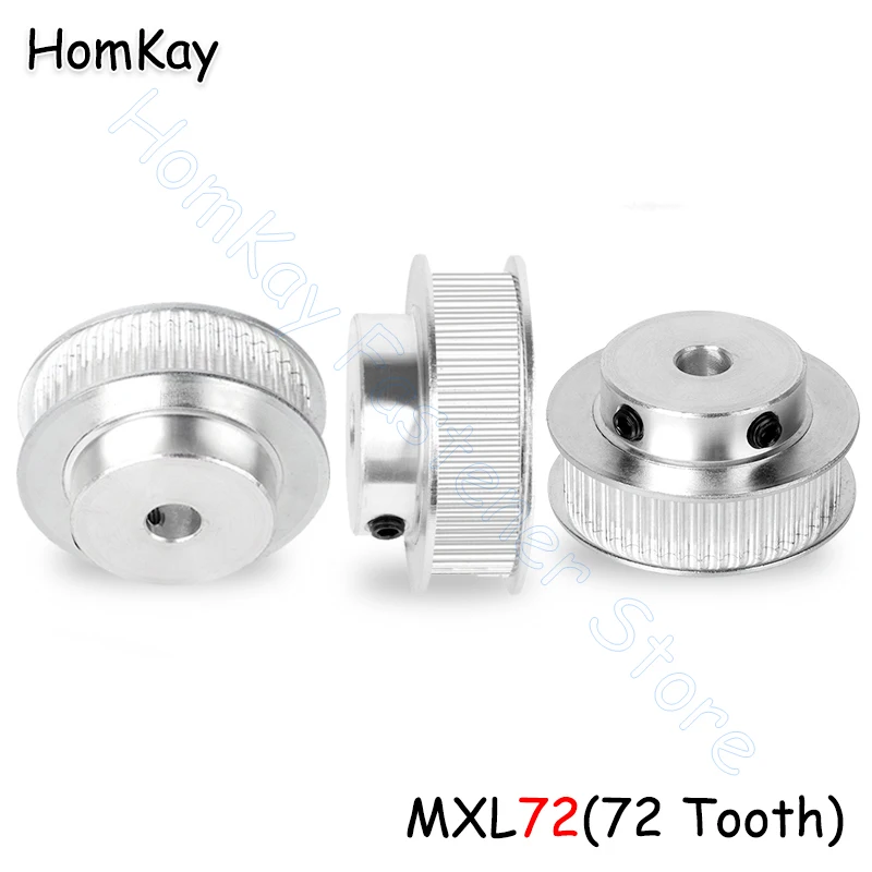 Зубчатый шкив 72 T MXL, отверстие 8 10 12 14 15 мм, 72 зуба, синхронные колеса для 3D принтера, детали для ремня шириной 10 мм
Зубчатый шкив 72 T MXL, отверстие 8 10 12 14 15 мм, 72 зуба, синхронные колеса для 3D принтера, детали для ремня шириной 10 мм