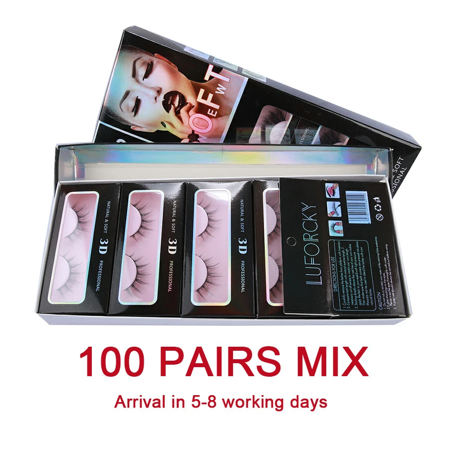3D Mink Lashes Natural Fake Eyelashes Extension Faux Cils Make Up Tools Wholesale Eyelashes 10/30/50/100 Pairs In Bluk
3D Mink Lashes Natural Fake Eyelashes Extension Faux Cils Make Up Tools Wholesale Eyelashes 10/30/50/100 Pairs In Bluk