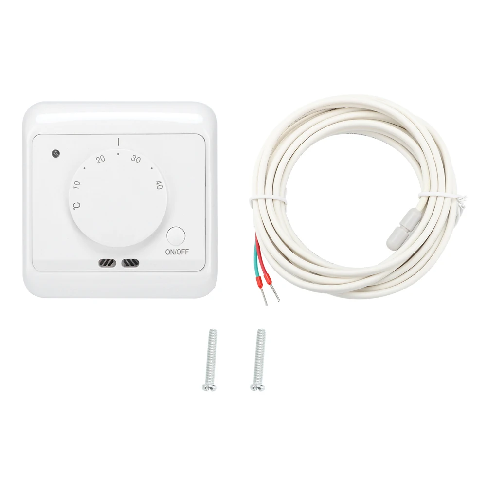 230V 16A Wall-mounted Mechanical Electric Heating Thermostat Temperature Controller
230V 16A Wall-mounted Mechanical Electric Heating Thermostat Temperature Controller