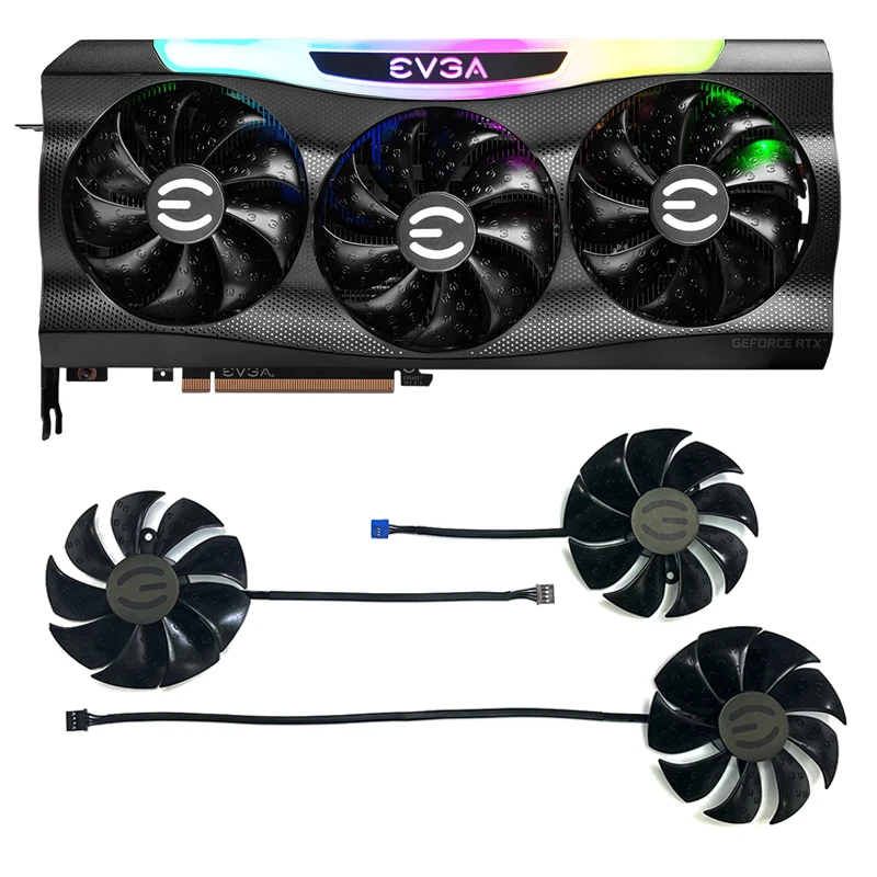 EVGA GeForce RTX 3070 Cooling Fan Replacement Brand New 88MM 4PIN PLD09220S12H Graphics Fan for RTX 3090 RTX 3070 RTX 3080
EVGA GeForce RTX 3070 Cooling Fan Replacement Brand New 88MM 4PIN PLD09220S12H Graphics Fan for RTX 3090 RTX 3070 RTX 3080