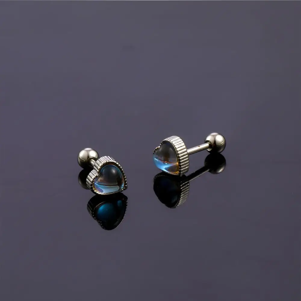 Hip Hop Stainless Steel Personality Girls Piercing Earring Heart Ear Bone Nail Korean Style Earring Women Jewelry 
Hip Hop Stainless Steel Personality Girls Piercing Earring Heart Ear Bone Nail Korean Style Earring Women Jewelry