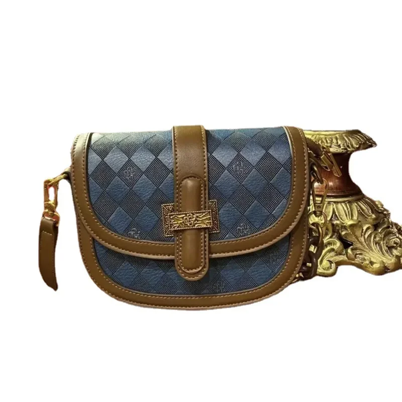 Luxury Blue Saddle Handbag Women's Bag 2023 New Pattern Contrast Color Advanced Feeling Versatile One-shoulder Satchels Sac Gg
Luxury Blue Saddle Handbag Women's Bag 2023 New Pattern Contrast Color Advanced Feeling Versatile One-shoulder Satchels Sac Gg