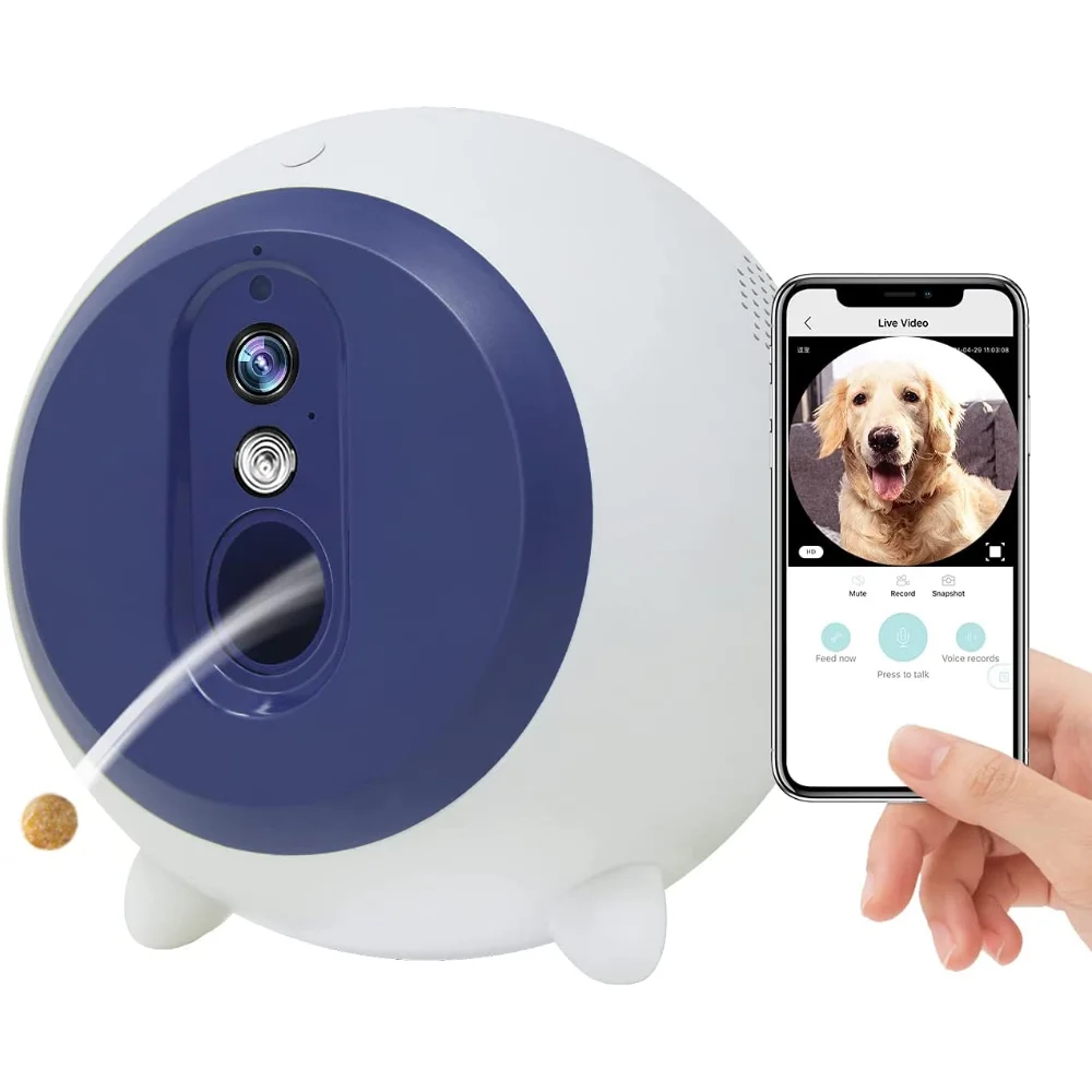 New Automatic Dog Food Dispenser For Smart Pet Partners To Remotely Feed Snacks Mobile App Cat Dog Toy Handling Feeder Camera
New Automatic Dog Food Dispenser For Smart Pet Partners To Remotely Feed Snacks Mobile App Cat Dog Toy Handling Feeder Camera