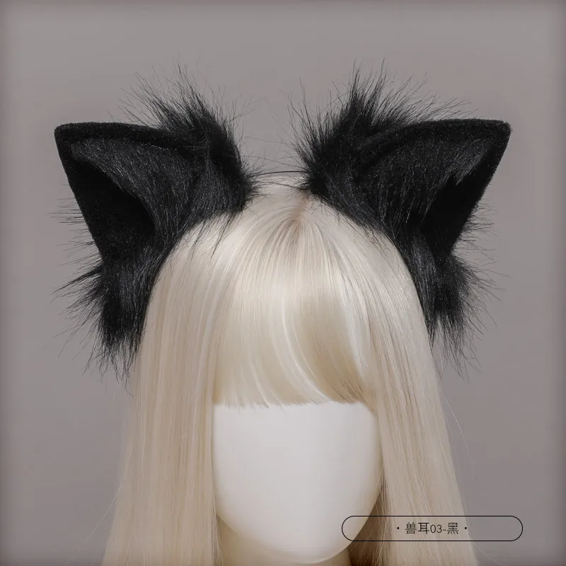 Girls Furry Plush Animal Black Cat Fox Ears Hair Hoop Lolita Handmade Party Headdress Anime Cosplay Party Kawaii Accessories
Girls Furry Plush Animal Black Cat Fox Ears Hair Hoop Lolita Handmade Party Headdress Anime Cosplay Party Kawaii Accessories