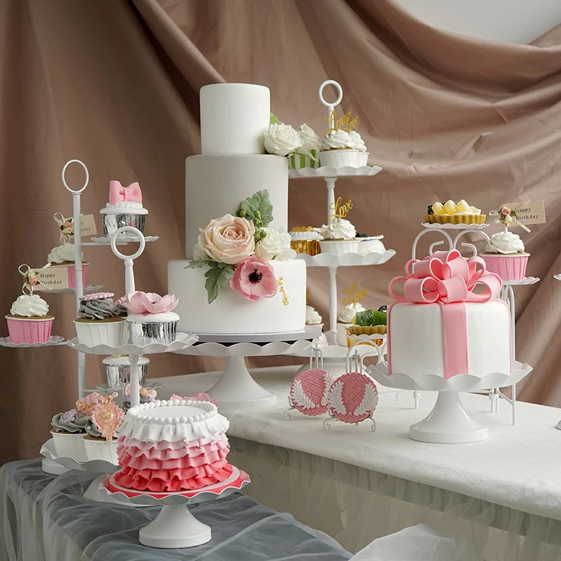 Metal Iron Cake Cupcake Stand Dessert Table Pastry Tray Decorations for weddings Birthday Party Decoration Cake Home Accessories
Metal Iron Cake Cupcake Stand Dessert Table Pastry Tray Decorations for weddings Birthday Party Decoration Cake Home Accessories