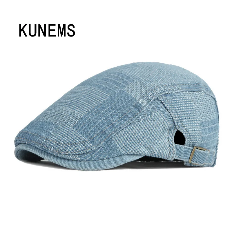 KUNEMS Washed Denim Beret British Vintage Newsboy Hat Fashion Hats for Man Boina Personalized Leisure Cap Unisex Casquette
KUNEMS Washed Denim Beret British Vintage Newsboy Hat Fashion Hats for Man Boina Personalized Leisure Cap Unisex Casquette