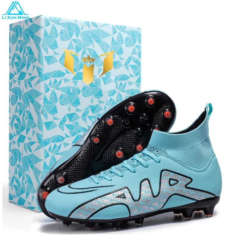 Men's Football Boots New High Top Waterproof Lawn Soccer Shoes Original Ultralight Outdoor TF/FG Boys Girl Football Sneakers
Men's Football Boots New High Top Waterproof Lawn Soccer Shoes Original Ultralight Outdoor TF/FG Boys Girl Football Sneakers