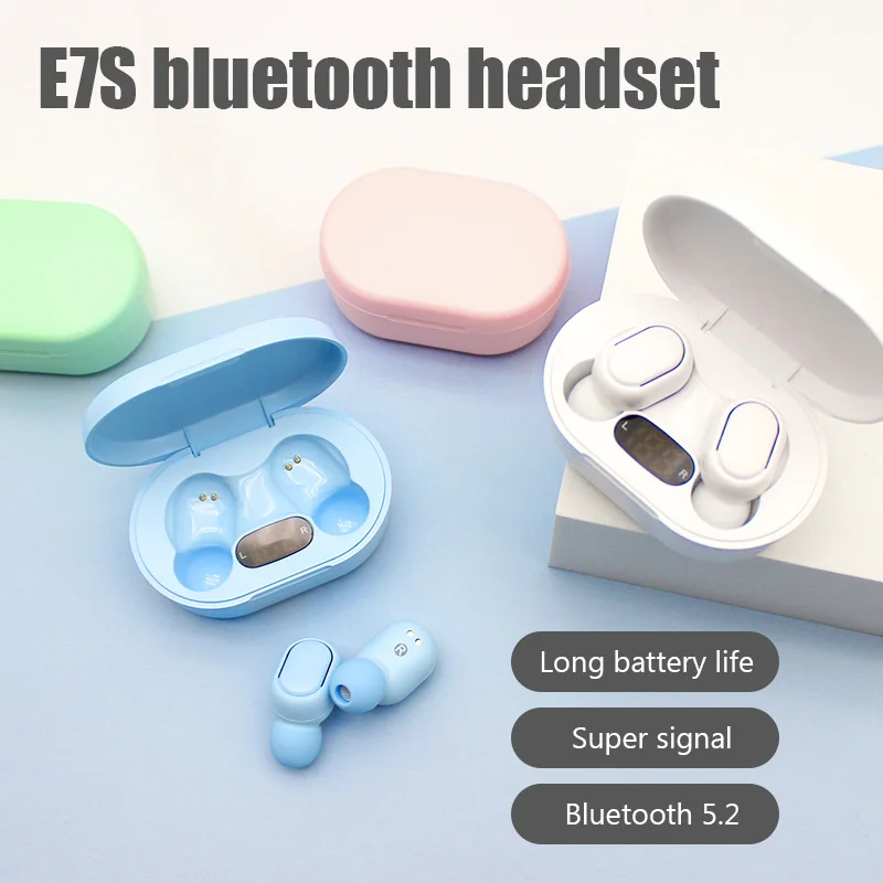 E7S TWS Wireless Headphones Bluetooth Earphones Bass Headsets with Mic Sports Noise Cancelling Earbuds For iPhone Xiaomi PK E6
E7S TWS Wireless Headphones Bluetooth Earphones Bass Headsets with Mic Sports Noise Cancelling Earbuds For iPhone Xiaomi PK E6