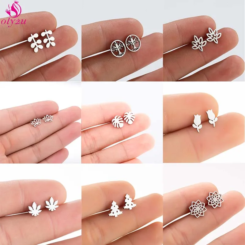 Top Simple Clear Flower Petal Stud Earring For Women Stainless Steel Metal Gold Leaf Earrings Small Vintage Ethnic Accessories
Top Simple Clear Flower Petal Stud Earring For Women Stainless Steel Metal Gold Leaf Earrings Small Vintage Ethnic Accessories