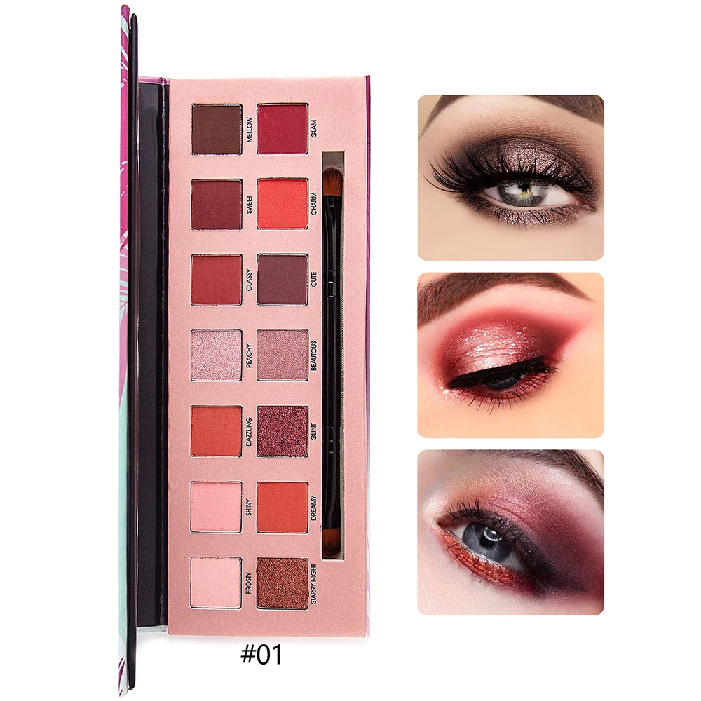 14 Colors Eye Shadow Palette Matte Glitter High Pigment Hot in ins Palette Eyeshadow with Brush Eyes Makeup For Women
14 Colors Eye Shadow Palette Matte Glitter High Pigment Hot in ins Palette Eyeshadow with Brush Eyes Makeup For Women