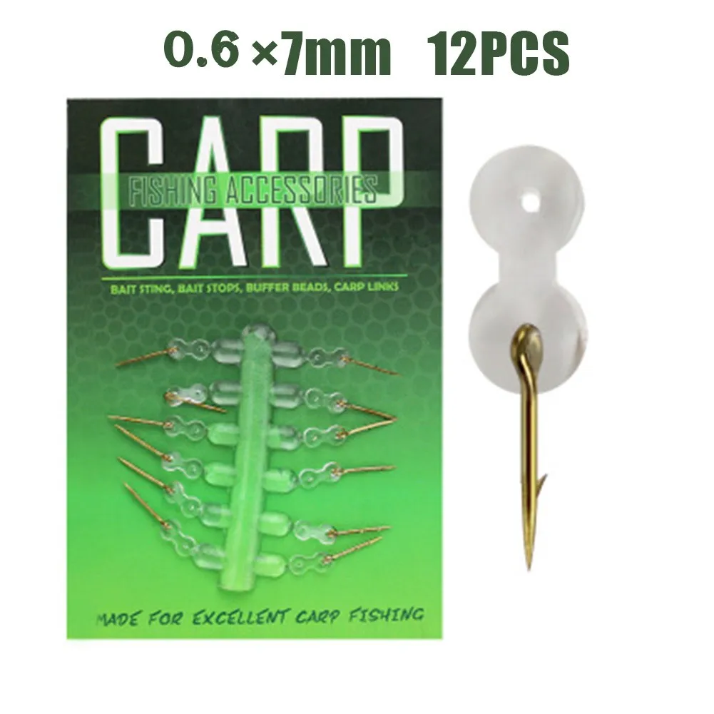 12pcs Bait Spike Carp Fishing Bait Sting Boilies Pin Corn Ronnie Hair Rig Tackle Straight Handle Hook With Silicone Ring Connect
12pcs Bait Spike Carp Fishing Bait Sting Boilies Pin Corn Ronnie Hair Rig Tackle Straight Handle Hook With Silicone Ring Connect