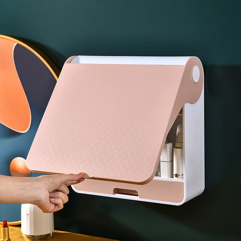 Storage Box With Mirror Cosmetic Storage Box Large Capacity Storage Box Wall Mounted Dresser Lipstick Skin Care Product Rack
Storage Box With Mirror Cosmetic Storage Box Large Capacity Storage Box Wall Mounted Dresser Lipstick Skin Care Product Rack