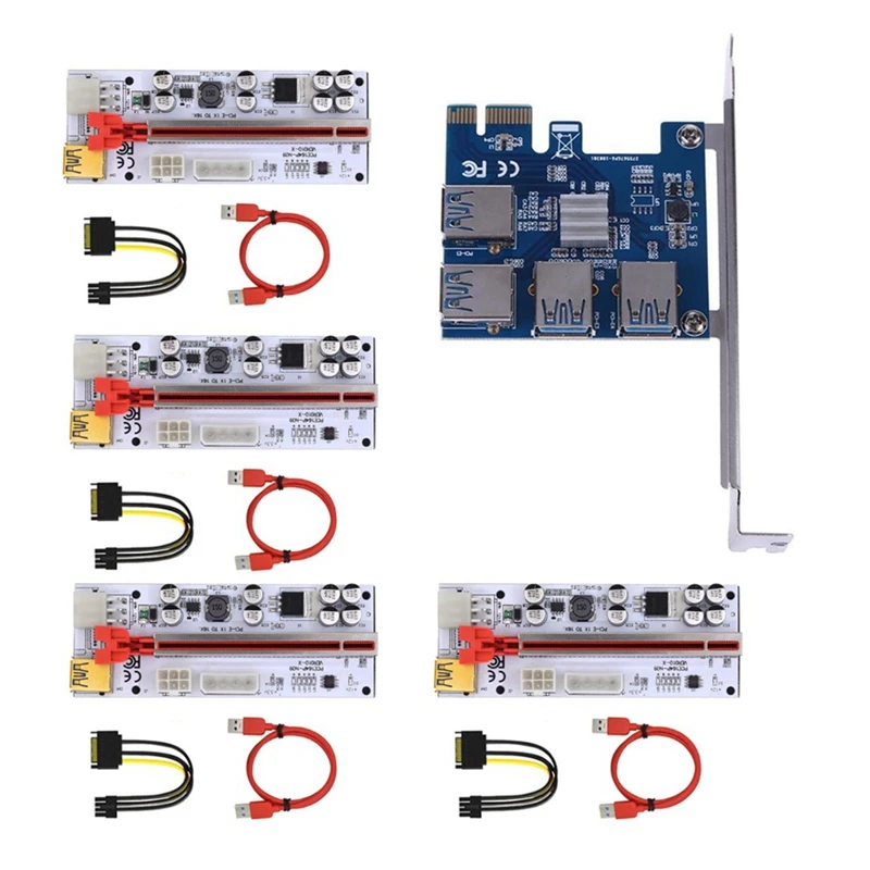 Адаптер PCIE 1-4 Pciexpress + карта подъемника USB 3,0 к PCI-E 1X к 16X, кабель-удлинитель для майнинга
Адаптер PCIE 1-4 Pciexpress + карта подъемника USB 3,0 к PCI-E 1X к 16X, кабель-удлинитель для майнинга