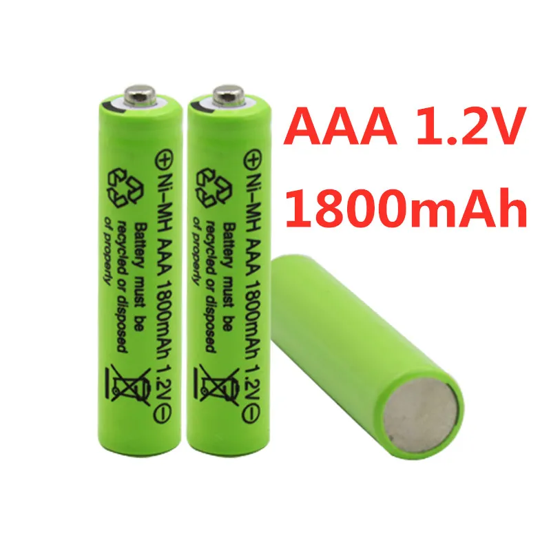 100% Новый оригинальный AAA 1800 мАч 1 2 в качественная перезаряжаемая батарея Ni-MH |