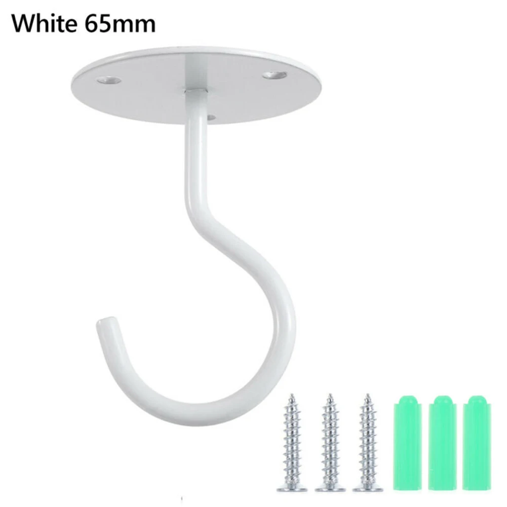 Plant Hanging Hook With Mounting Screws 55mm /65mm Iron Ceiling Hooks Balcony Flower Basket Wall Clothes Hook Hardware Tool
Plant Hanging Hook With Mounting Screws 55mm /65mm Iron Ceiling Hooks Balcony Flower Basket Wall Clothes Hook Hardware Tool