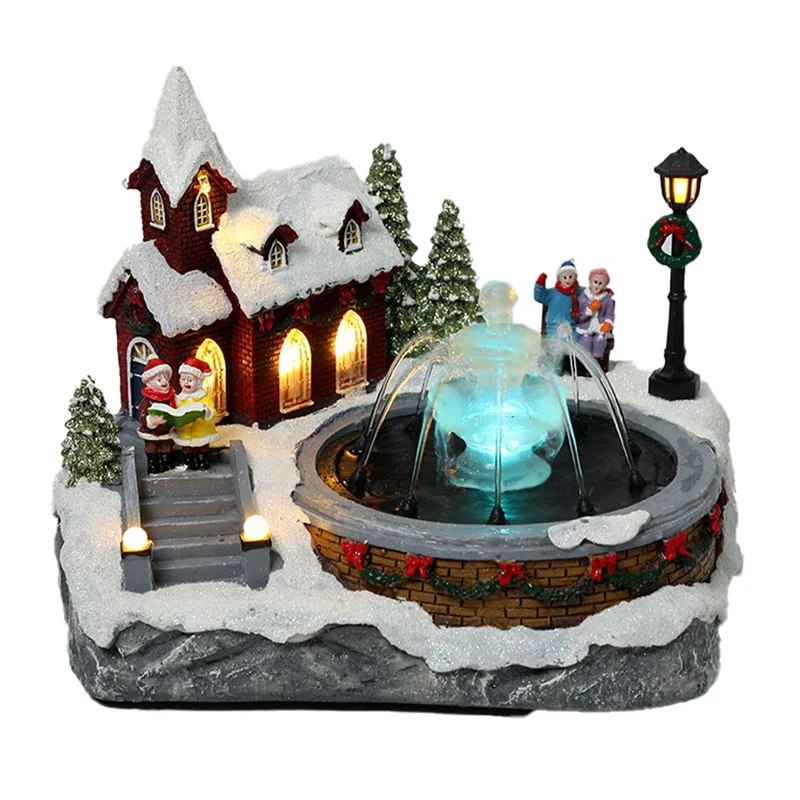 Christmas Fountain House Glowing Snow House Christmas Gift Christmas Home Decoration Decoration
Christmas Fountain House Glowing Snow House Christmas Gift Christmas Home Decoration Decoration