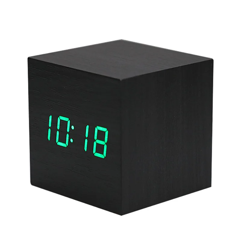 Alarm Clock LED Wooden Watch Table Voice Control Digital Wood Despertador USB/AAA Powered Electronic Desktop Clocks
Alarm Clock LED Wooden Watch Table Voice Control Digital Wood Despertador USB/AAA Powered Electronic Desktop Clocks