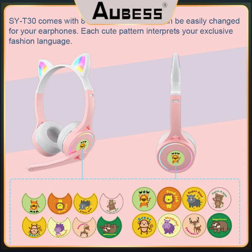 Over-ear Cat Ear Headphones Hifi Music Stereo Glow Light Headphone With Mic Stereo For For Kids Girls Gifts
Over-ear Cat Ear Headphones Hifi Music Stereo Glow Light Headphone With Mic Stereo For For Kids Girls Gifts