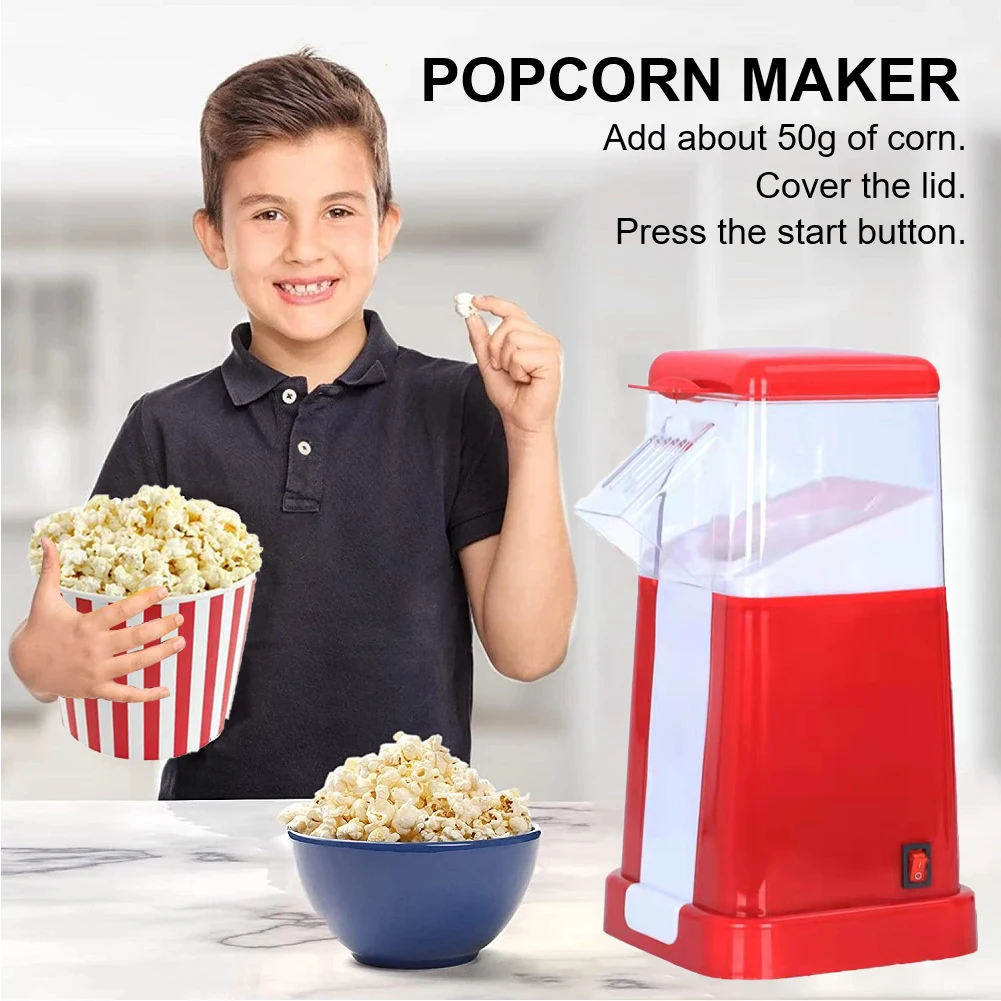 110V/220V Electric Corn Popcorn Maker Household Automatic Mini Hot Air Popcorn Making Machine DIY Corn Popper Kitchen Tools
110V/220V Electric Corn Popcorn Maker Household Automatic Mini Hot Air Popcorn Making Machine DIY Corn Popper Kitchen Tools