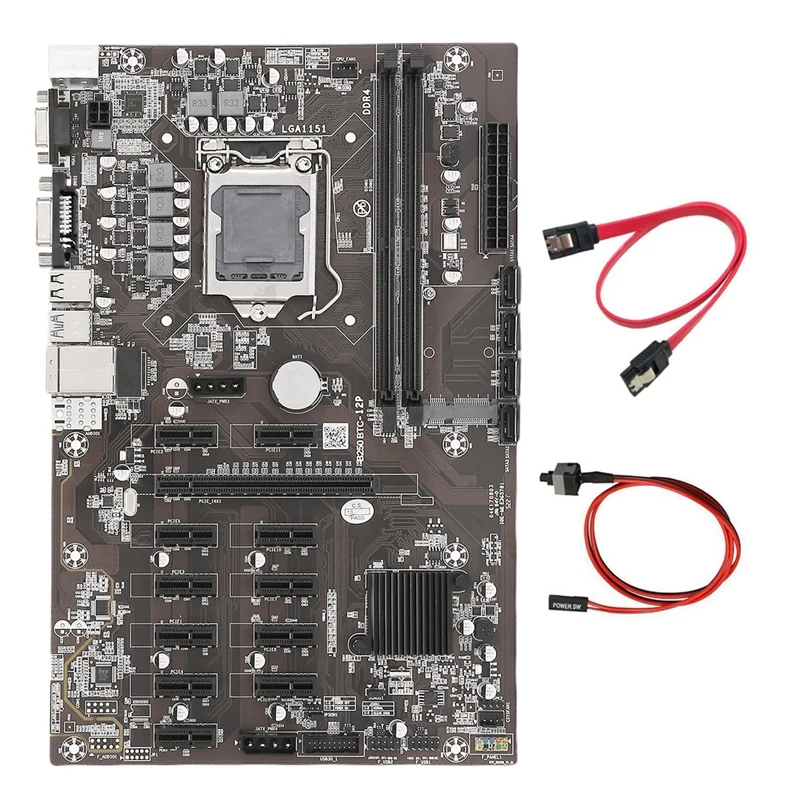 Материнская плата B250B ETH для майнинга + кабель SATA + кабель коммутатора LGA1151 DDR4 12x, слот для графической карты MSATA SATA3.0 для майнинга BTC
Материнская плата B250B ETH для майнинга + кабель SATA + кабель коммутатора LGA1151 DDR4 12x, слот для графической карты MSATA SATA3.0 для майнинга BTC