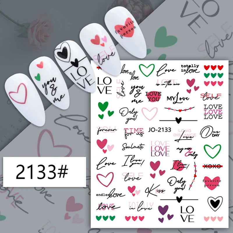 Simple Color Lines Love 3D Stickers Nail Art Decoration Black Flowers Leaf Nail Stickers Nail Art Supplies Press on Nails
Simple Color Lines Love 3D Stickers Nail Art Decoration Black Flowers Leaf Nail Stickers Nail Art Supplies Press on Nails