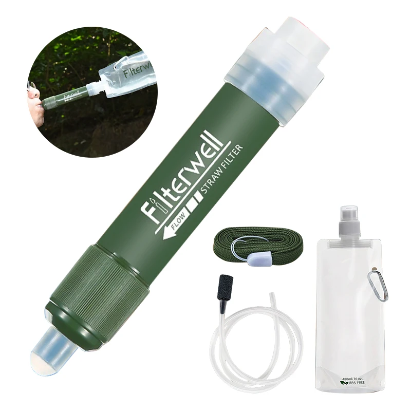 Portable Water Filter Camping Purification Water Straw TUP Carbon Fiber Water Bag for Survival or Emergency Supplies Camping
Portable Water Filter Camping Purification Water Straw TUP Carbon Fiber Water Bag for Survival or Emergency Supplies Camping