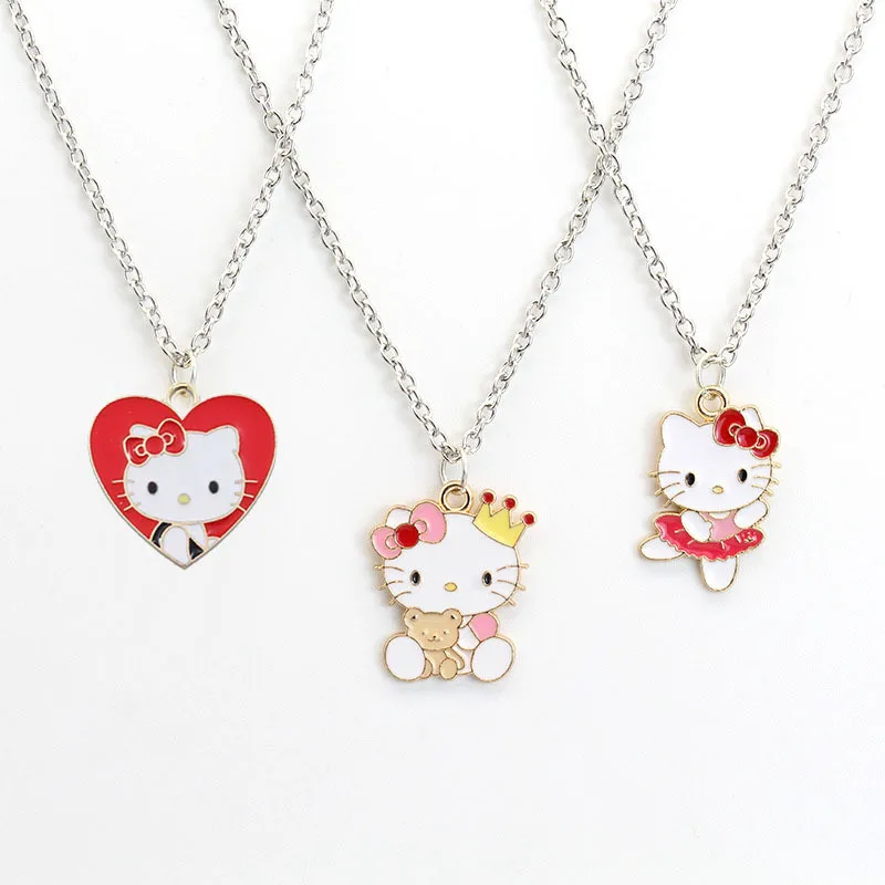 Sanrios Hello Kitty Necklace Kawaii Cartoon Cute Sweet Clothes Accessories Ins Fashion Bestie Couple Chain Pendant Birthday Gift
Sanrios Hello Kitty Necklace Kawaii Cartoon Cute Sweet Clothes Accessories Ins Fashion Bestie Couple Chain Pendant Birthday Gift