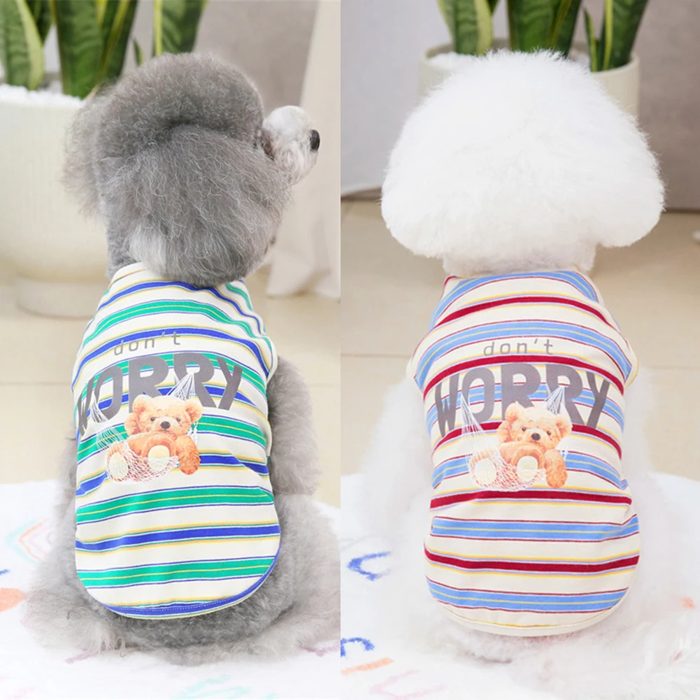 Pet Dog Clothes Puppy Vest T-shirt Cute Stripe Pajamas Winter Pet Dog Apparel Bottoming Shirt Dogs Costume Puppy Clothing
Pet Dog Clothes Puppy Vest T-shirt Cute Stripe Pajamas Winter Pet Dog Apparel Bottoming Shirt Dogs Costume Puppy Clothing