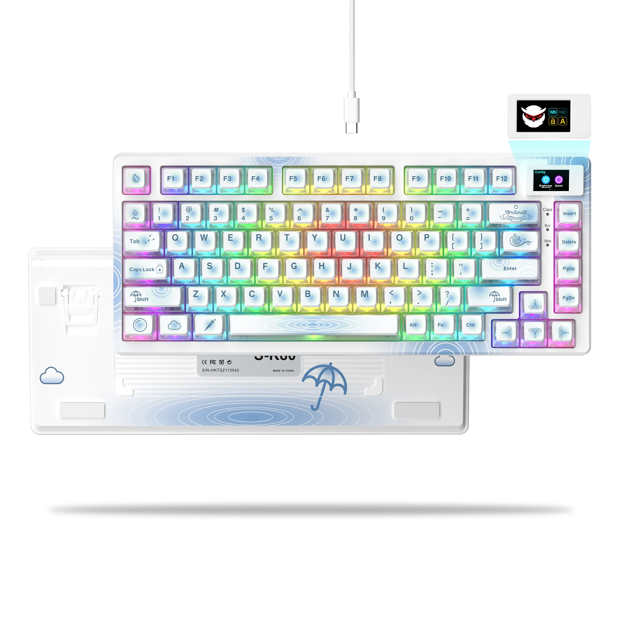 Womier SK-80 White Gamer Mechanical Keyboard Wire Custom Gamer Keyboard RGB Backlit for Pc Win/Mac Gateron Switch Laptop
Womier SK-80 White Gamer Mechanical Keyboard Wire Custom Gamer Keyboard RGB Backlit for Pc Win/Mac Gateron Switch Laptop