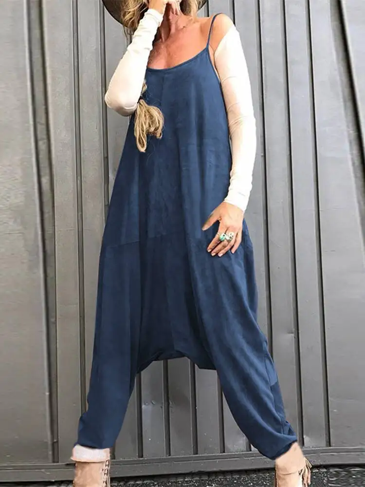 2023 ZANZEA Vintage Summer Jumpsuits Women's Drop Crotch Rompers Female Casual Overalls Solid Straps Streetwear Bottoms Oversize
2023 ZANZEA Vintage Summer Jumpsuits Women's Drop Crotch Rompers Female Casual Overalls Solid Straps Streetwear Bottoms Oversize