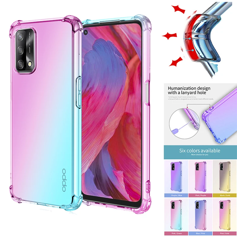 Phone Case for Oppo A74 4G F19 F19S Reno6 Lite,Hybrid Gradient TPU Built-in 4 Reinforced Shock-Absorbing Corners Bumper Cover
Phone Case for Oppo A74 4G F19 F19S Reno6 Lite,Hybrid Gradient TPU Built-in 4 Reinforced Shock-Absorbing Corners Bumper Cover