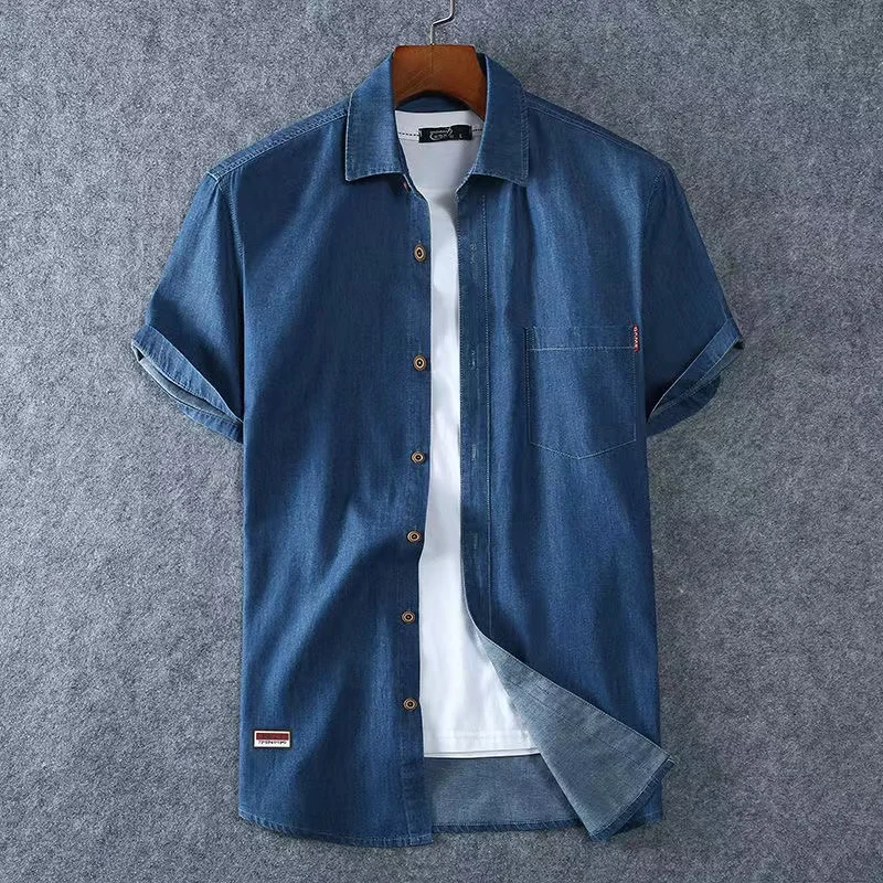 New Plus Size L-5XL 6XL 7XL 8XL 100% Denim COTTON Shirt For Men's Short Sleeves 2022 Summer Style Fashion Casual Clothing Men
New Plus Size L-5XL 6XL 7XL 8XL 100% Denim COTTON Shirt For Men's Short Sleeves 2022 Summer Style Fashion Casual Clothing Men