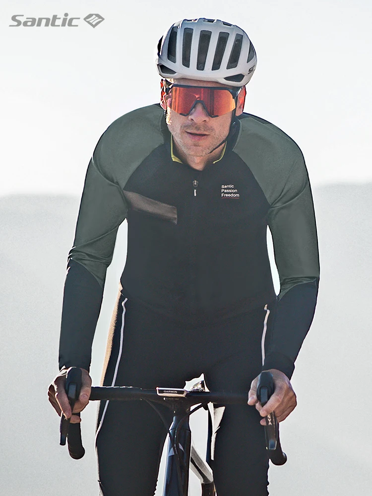 Santic Men's Cycling Jacket Winter Fleece Thermal Long Sleeve Biker Shirts Full Zipper MTB Bicycle Sports Clothing Asain Size
Santic Men's Cycling Jacket Winter Fleece Thermal Long Sleeve Biker Shirts Full Zipper MTB Bicycle Sports Clothing Asain Size