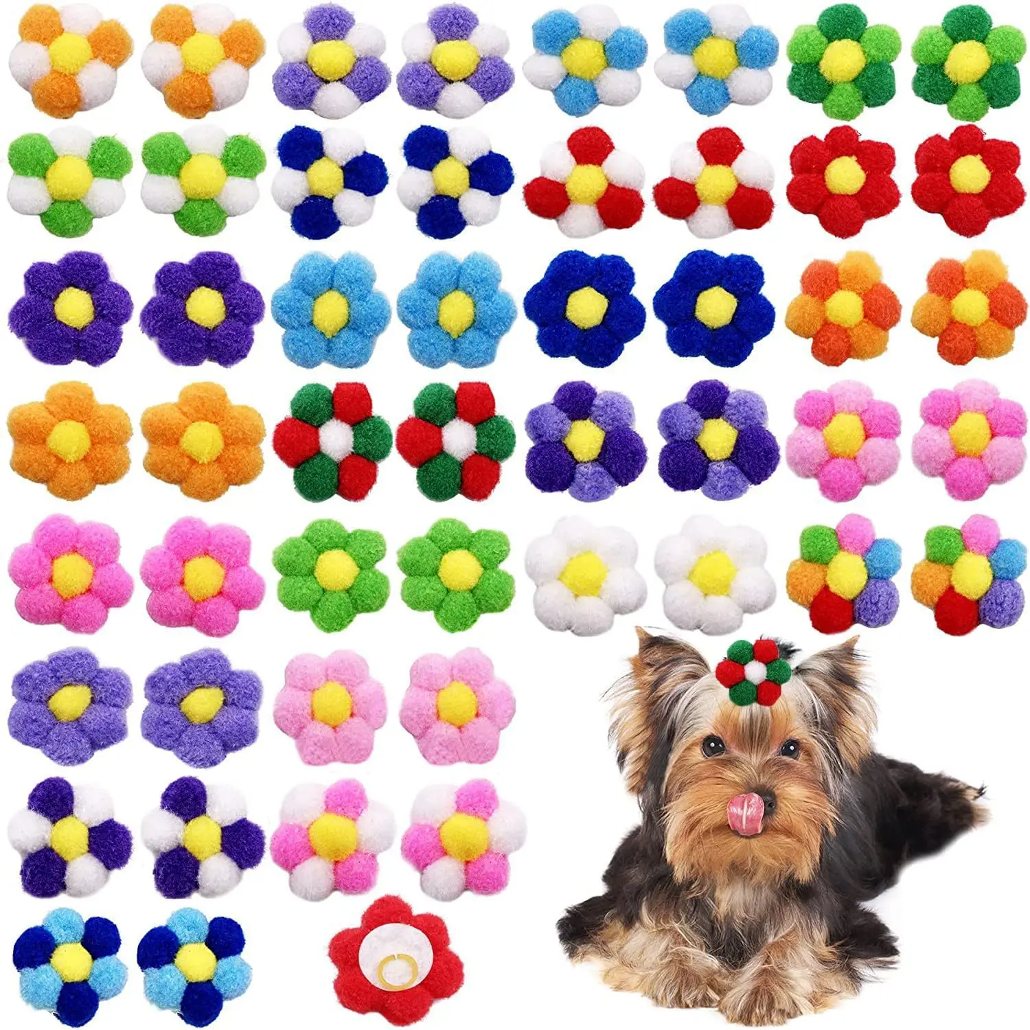 20pcs Summer Dog Hair Bows Dog Bows with Diamond Colorful Grooming Rubber Band for Small Dog Pet Girls Grooming Hair Accessories
20pcs Summer Dog Hair Bows Dog Bows with Diamond Colorful Grooming Rubber Band for Small Dog Pet Girls Grooming Hair Accessories