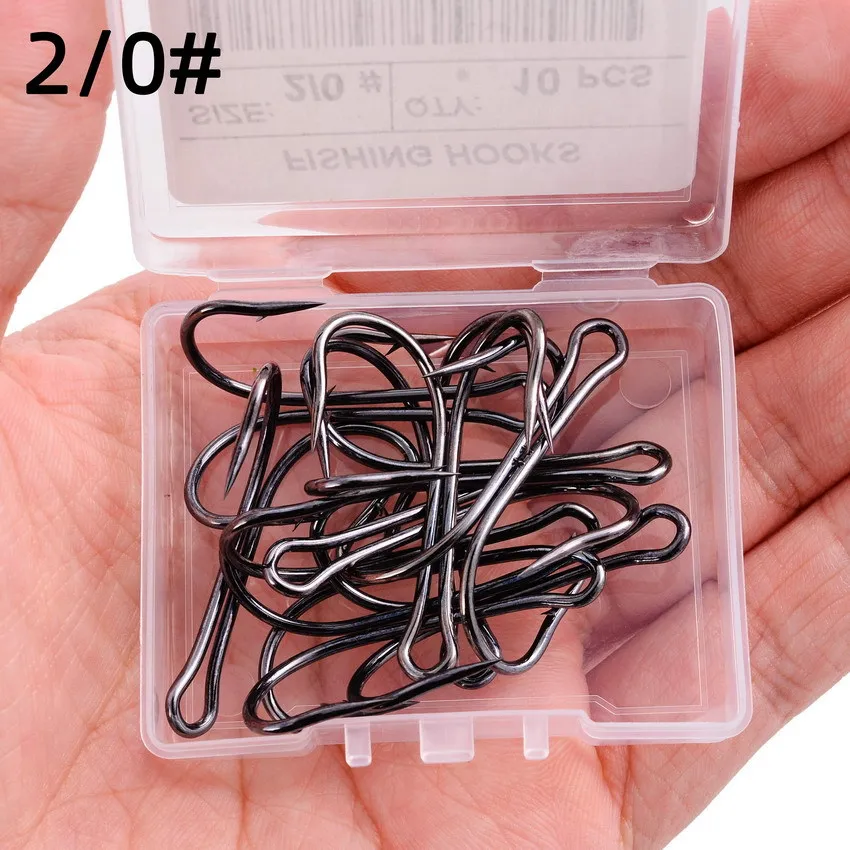 Sea.Yolo 10 pieces fishing hook high carbon steel with barbed two honben fishing hook thunder frog hook fishing accessories
Sea.Yolo 10 pieces fishing hook high carbon steel with barbed two honben fishing hook thunder frog hook fishing accessories