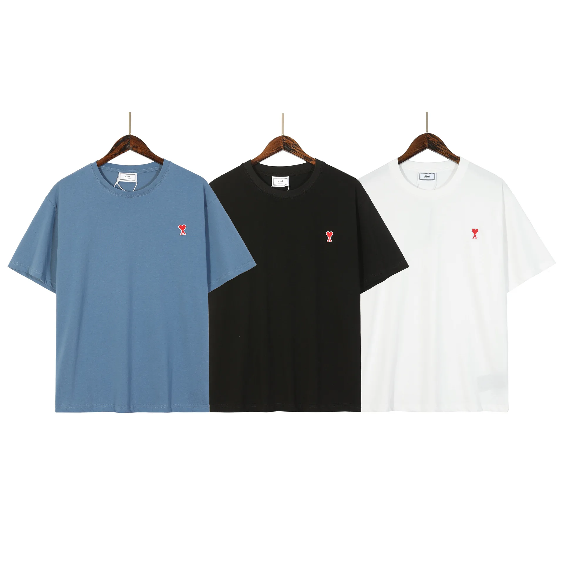 2022 AMi Classic Love Peach Heart Logo Embroidery Simple Men's and Women's Short Sleeve T-Shirt Casual Cotton Oversized T Shirt
2022 AMi Classic Love Peach Heart Logo Embroidery Simple Men's and Women's Short Sleeve T-Shirt Casual Cotton Oversized T Shirt