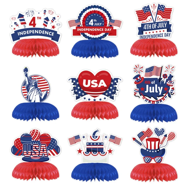 American Independence Day Party Gathering Desktop Honeycomb Decoration Cake Paper Honeycomb Base USA Independence Day Decoration
American Independence Day Party Gathering Desktop Honeycomb Decoration Cake Paper Honeycomb Base USA Independence Day Decoration