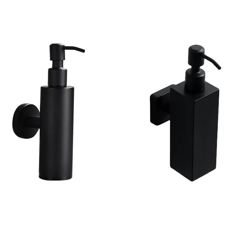 304 Stainless Steel Wall-Mounted Manual Black Soap Dispenser 200ML Shampoo Shower Bottle Kitchen Detergent Hotel
304 Stainless Steel Wall-Mounted Manual Black Soap Dispenser 200ML Shampoo Shower Bottle Kitchen Detergent Hotel