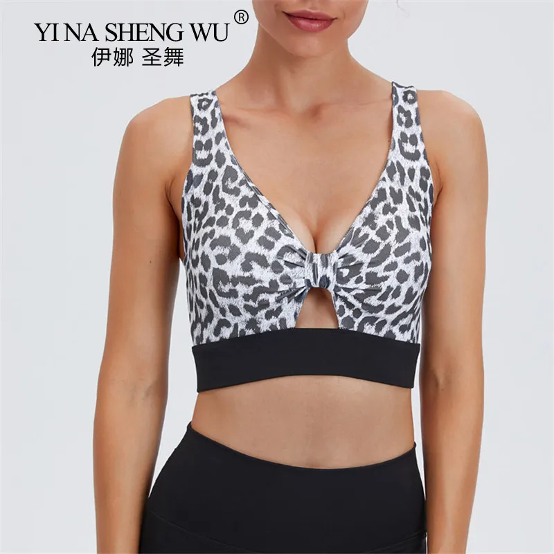 Sports Top Leopard Print Bra Quick-drying High-strength Shock-proof Sports Underwear Female Beauty Back Bra Fitness Yoga Vest
Sports Top Leopard Print Bra Quick-drying High-strength Shock-proof Sports Underwear Female Beauty Back Bra Fitness Yoga Vest