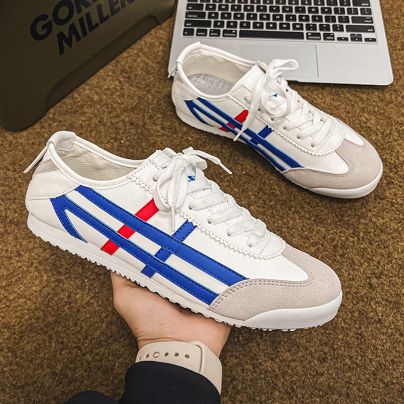 Мужские кожаные кроссовки, Уличная Повседневная Удобная обувь для ходьбы и тенниса, 2023
Мужские кожаные кроссовки, Уличная Повседневная Удобная обувь для ходьбы и тенниса, 2023