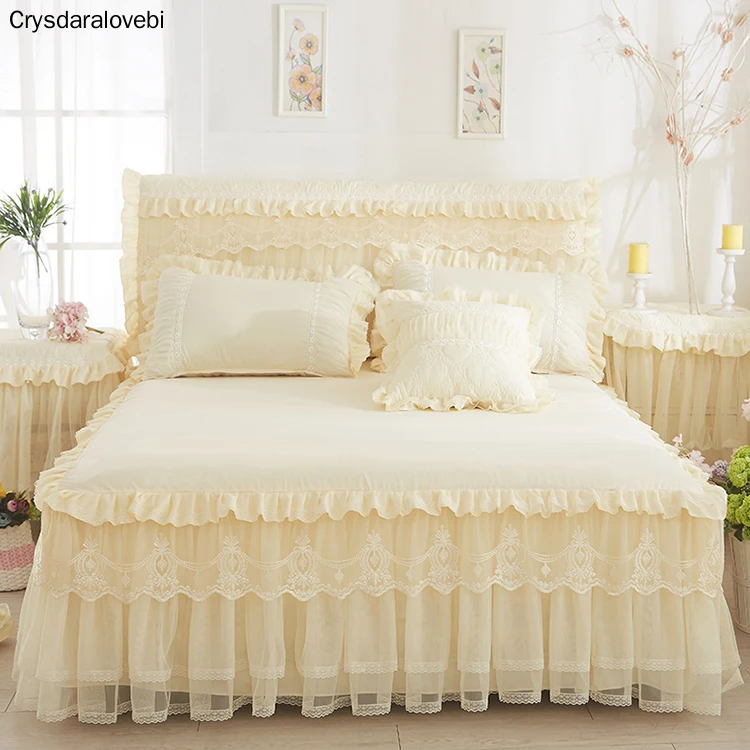 Bed Set 1 PC Lace Bedspread 2PCS Pillowcases Bedding Set Pink/purple/red Bedspreads Sheet for Girl Bed Cover King/Queen Size
Bed Set 1 PC Lace Bedspread 2PCS Pillowcases Bedding Set Pink/purple/red Bedspreads Sheet for Girl Bed Cover King/Queen Size