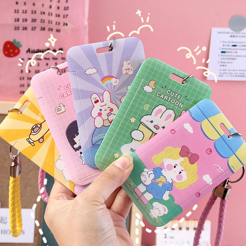 Cartoon Cute Card Cover Push-fit Plastic Card Holder Unisex Bank Bus ID Card Holder Case With Key Chain Fashion Kids Gift
Cartoon Cute Card Cover Push-fit Plastic Card Holder Unisex Bank Bus ID Card Holder Case With Key Chain Fashion Kids Gift