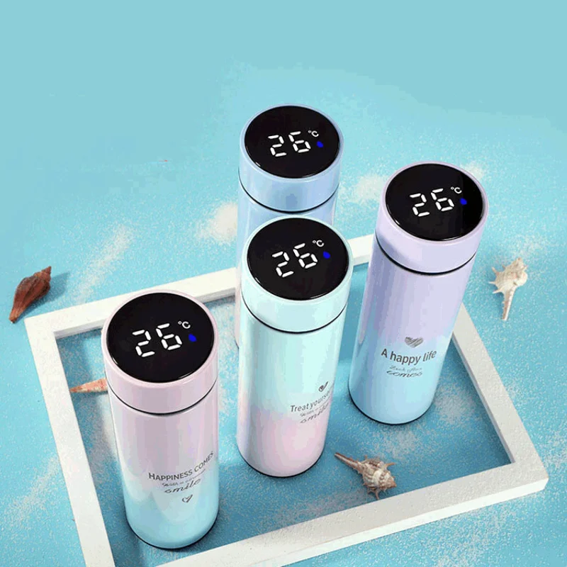 500ml Insulated Cup Stainless Steel Water Bottle With Sensor Led Display For Temperature Intelligent Thermos
500ml Insulated Cup Stainless Steel Water Bottle With Sensor Led Display For Temperature Intelligent Thermos
