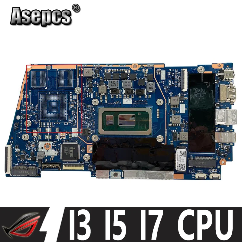 UX431FA Laptop Motherboard I3 I5 I7 CPU 8GB 16GB RAM for ASUS ZenBook-14 UX431FA UX431FN UX431FAC original Notebook Mainboard
UX431FA Laptop Motherboard I3 I5 I7 CPU 8GB 16GB RAM for ASUS ZenBook-14 UX431FA UX431FN UX431FAC original Notebook Mainboard