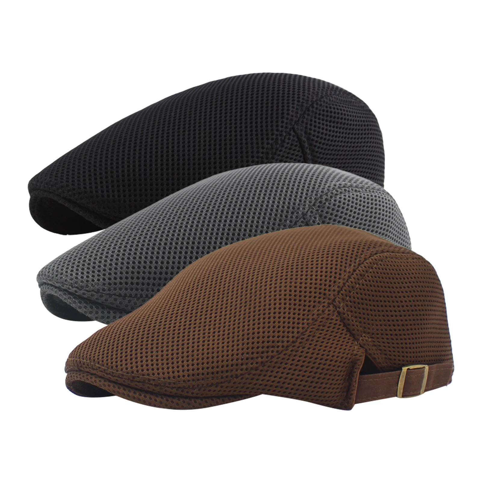 3pcs Men Beret Sporting Driver Adult Outdoor Newsboy Four Season Adjustable Durable Solid Color Breathable Mesh Lightweight Flat
3pcs Men Beret Sporting Driver Adult Outdoor Newsboy Four Season Adjustable Durable Solid Color Breathable Mesh Lightweight Flat