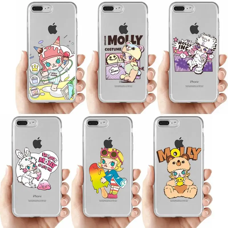 Pop Mart Molly Phone Case For iPhone 14 13 12 11 Pro Max Mini X Xs XR 6 7 8 Plus SE 2020 Transparent Case 
Pop Mart Molly Phone Case For iPhone 14 13 12 11 Pro Max Mini X Xs XR 6 7 8 Plus SE 2020 Transparent Case