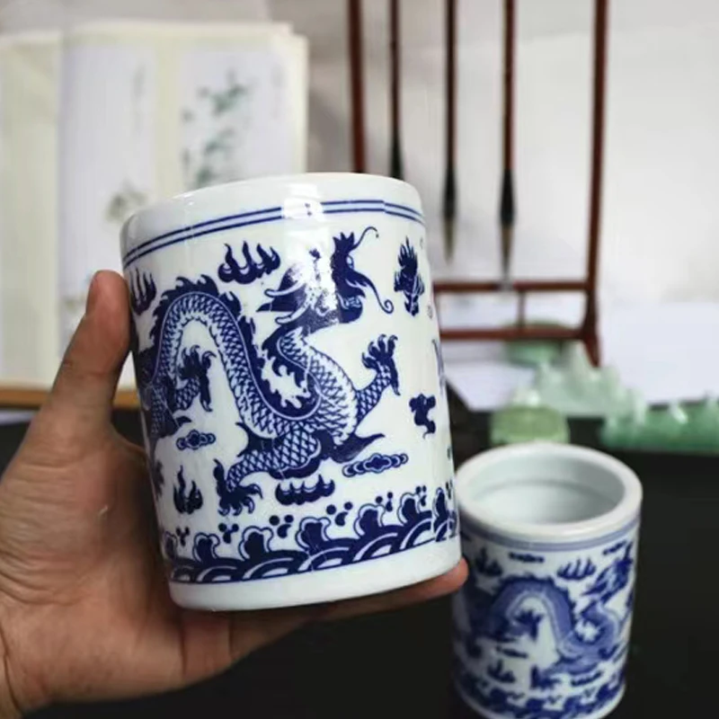 Desk Organizer Ceramic Pen Holder Chinese Dragon Penholder Office Accessories Stationery School Suppplies
Desk Organizer Ceramic Pen Holder Chinese Dragon Penholder Office Accessories Stationery School Suppplies