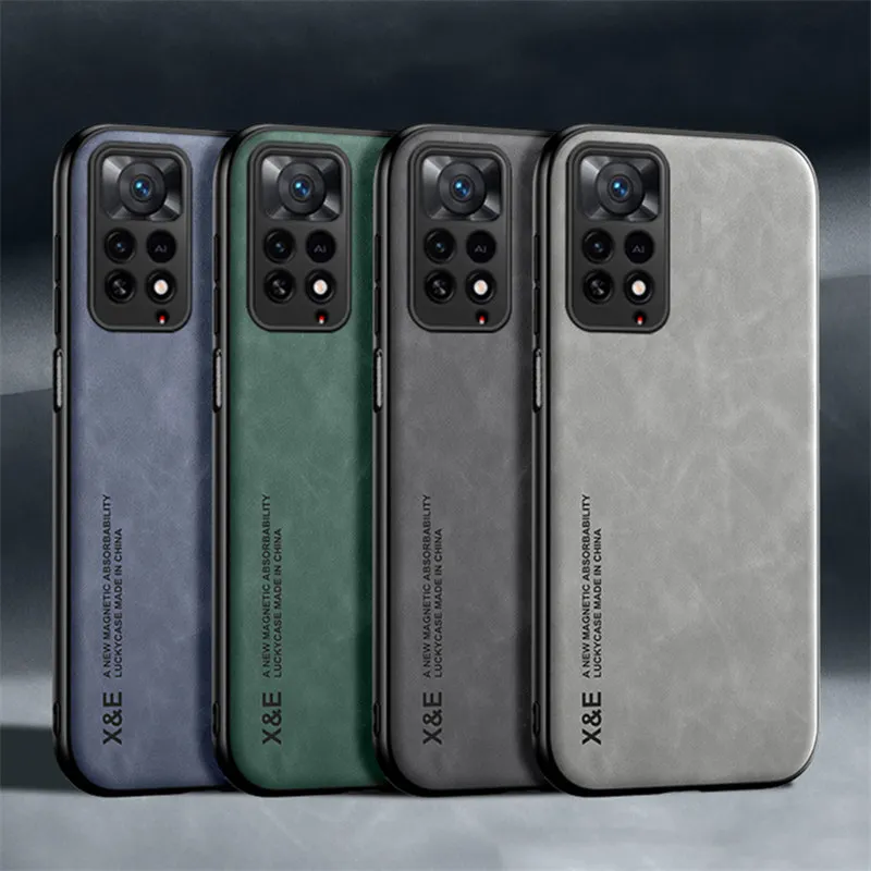 Luxury Leather Magnetic Case For Xiaomi Redmi Note 11 10 9 11E Pro 11S 10S 12 12X 10C POCO X3 NFC Pro F3 Covers With Metal Plate
Luxury Leather Magnetic Case For Xiaomi Redmi Note 11 10 9 11E Pro 11S 10S 12 12X 10C POCO X3 NFC Pro F3 Covers With Metal Plate
